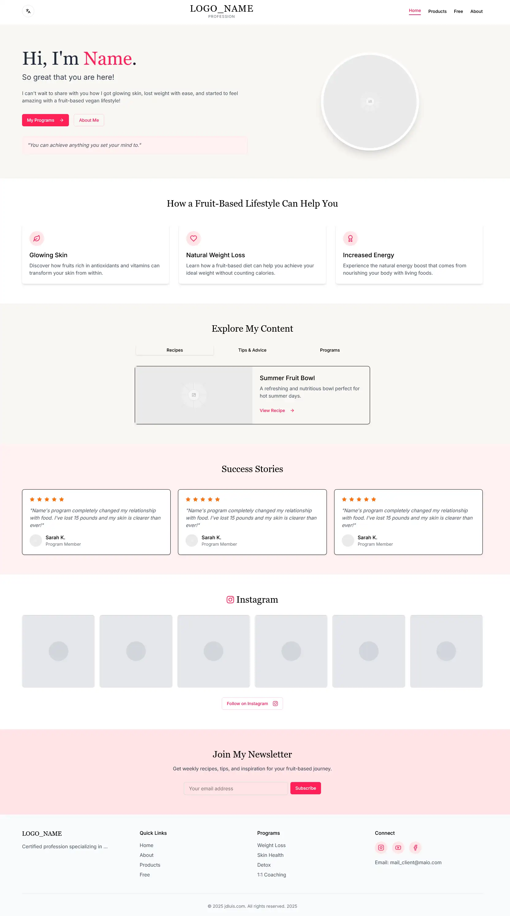Template Portfolio Website